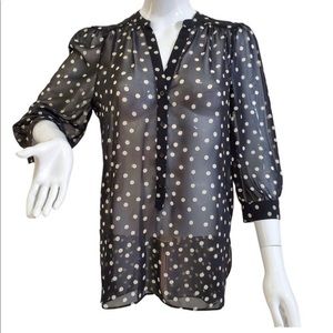 Lauren Conrad| Polka dot blouse| M